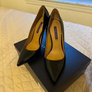 Ralph Lauren Purple Label Glossy Black Heels